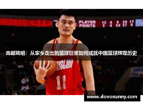 高邮姚明：从家乡走出的篮球巨星如何成就中国篮球辉煌历史